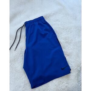 Nike Men’s Lined Swim Trunks Blue Pockets Sz M Summer Casual Athleisure Luxe